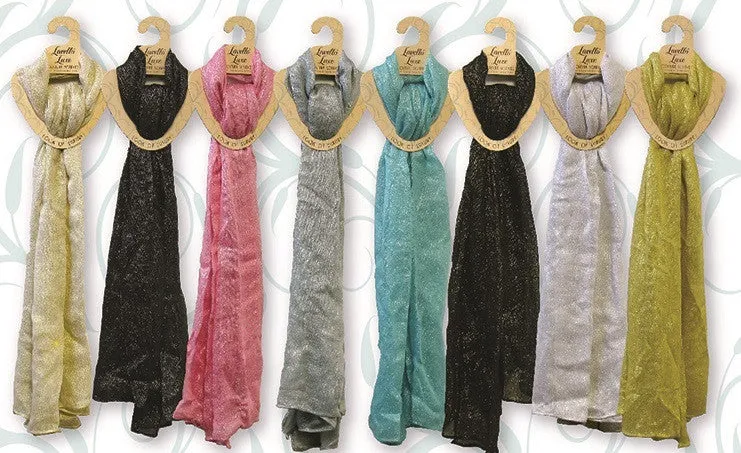 lavello luxe woven metallic scarf Case of 36