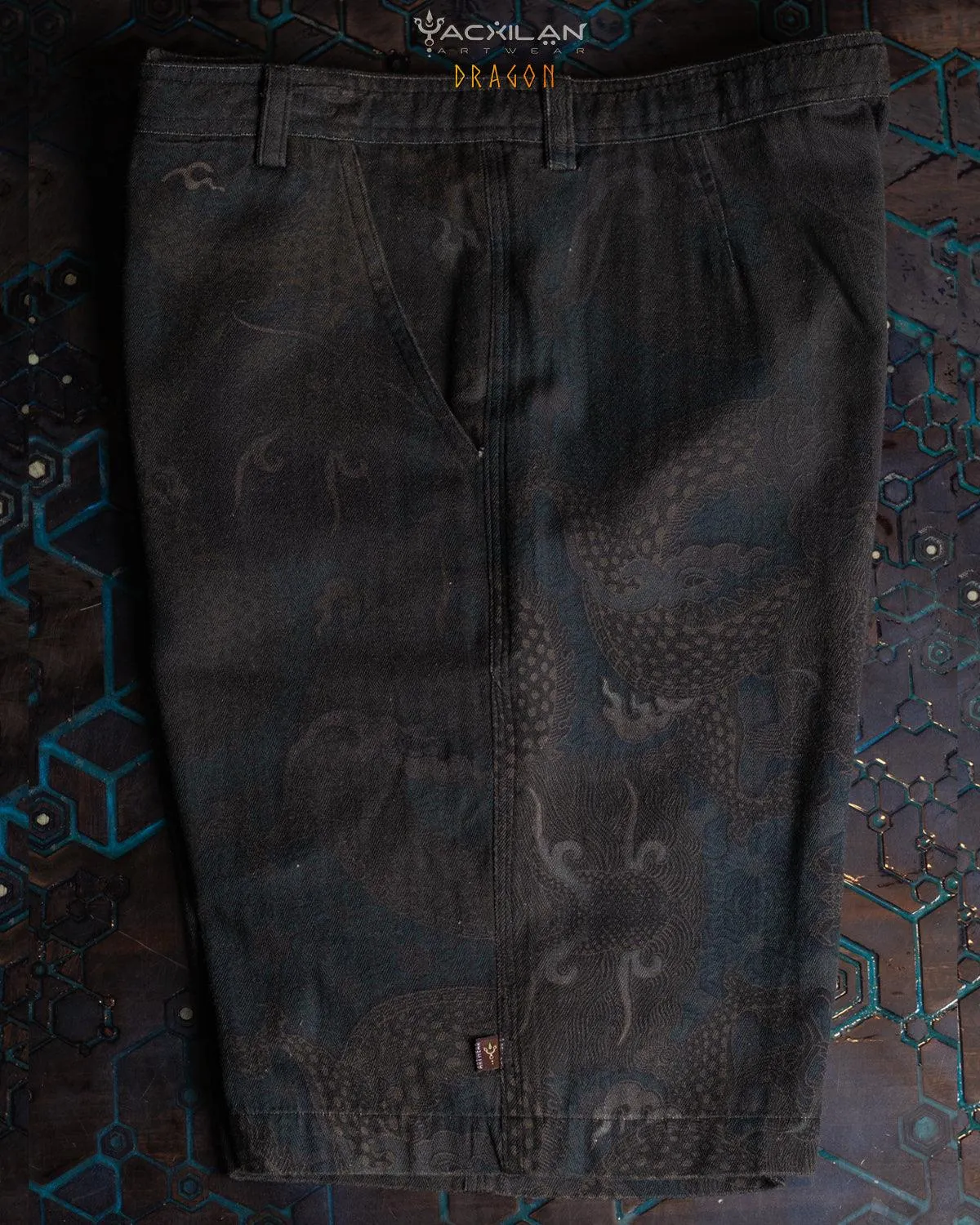 Skate Short Men / Combed Cotton Herringbone - DRAGON